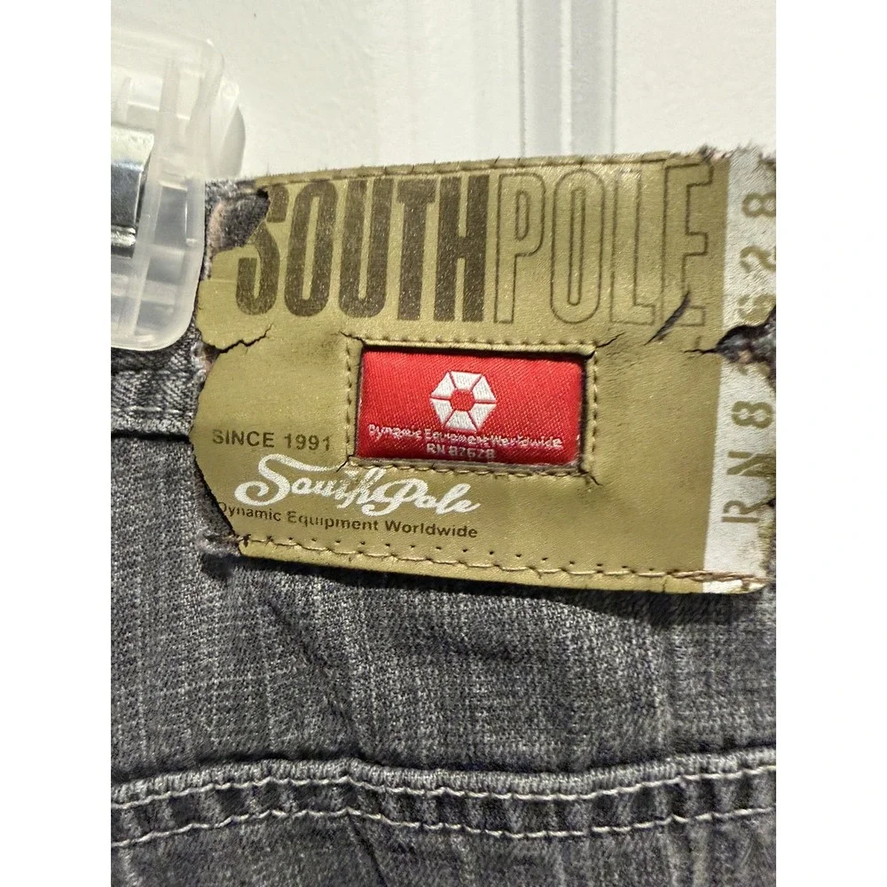 southpole red tab jean shorts size 36 good condition rare baggy skater grunge